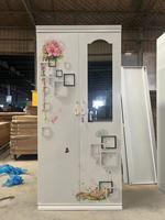 Armoire de chambre à coucher en acier armoire de rangement à double porte pour vêtements armoire placard casier en acier pour la maison