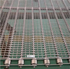 ピザトンネルオーブン用食品グレード304ステンレス金網コンベアベルト - Product Image 1