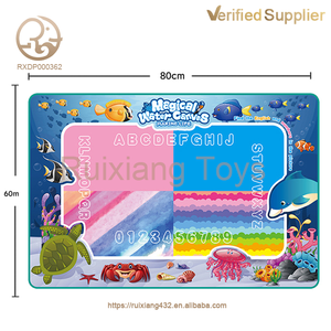 Juguete educativo 80*60CM estera <span class=keywords><strong>de</strong></span> dibujo <span class=keywords><strong>de</strong></span> agua estilo océano acuarela libro <span class=keywords><strong>de</strong></span> imágenes pintura colorida juguetes <span class=keywords><strong>de</strong></span> escritura - Product Image 3