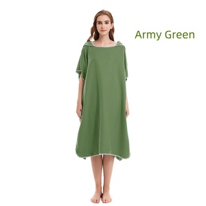 Poncho <span class=keywords><strong>à</strong></span> <span class=keywords><strong>langer</strong></span> pour femme <span class=keywords><strong>avec</strong></span> capuche pour le surf, la natation, la combinaison, compacte et légère. - Product Image 3
