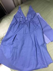 Váy denim nữ dáng ôm cao eo, kiểu dáng thời trang, thiết kế cổ chữ V sâu, dây khoét lỗ, dáng chữ A, mới E5101 - Product Image 5