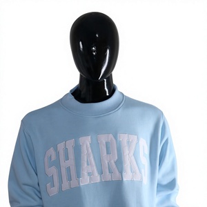 เสื้อสเวตเชิ้ตผ้าฟลีซคอเต่าผู้หญิง SHARKS Winter 100% ผ้าฝ้าย ผสมผสานผ้าฝ้ายแบบกำหนดเอง แฟชั่นลำลอง เสื้อพูลโอเวอร์ OEM ODM - Product Image 3