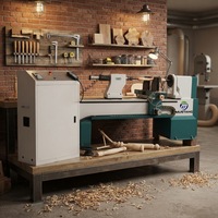 Tour à bois CNC robuste Mustang MT1530 avec commande automatique avancée, transmission par vis à billes, moteur 4 kW, 2800 tr/min