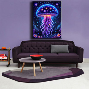 Bao giờ thời điểm động vật biển sơn kim cương đầy đủ nhựa khoan ngắn Lint vải cong cạnh sứa nghệ thuật <span class=keywords><strong>Kit</strong></span> khảm Bộ asf3046 - Product Image 2