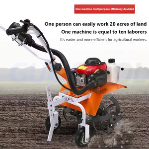 Gasoline Powered Garden Cultivator Orange Color Easy To Operate Tilling Soil Loosening Machine - Product Image 3