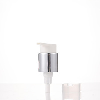 Nouvelle pompe à crème en aluminium argenté pour lotion cosmétique, en plastique, 20 24 28/410