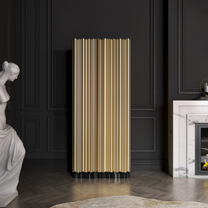 Console di lusso ispirata alla musica con struttura in ottone dorato Palisanders legno pezzo di dichiarazione da collezione - Product Image 6