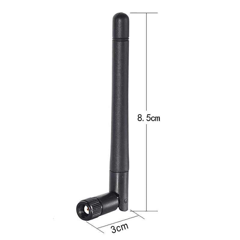 Dual band wifi antenna 2.4GHz 5.8GHz rubber wireless communication antennas with right angle 3dBi SMA male antenna
