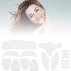 11 Uds almohadillas antiarrugas parches faciales de silicona <span class=keywords><strong>para</strong></span> la prevención de Líneas de piel eliminador de arrugas durante la noche mientras duerme - Product Image 4