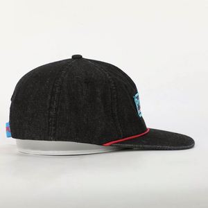 Gorra Snapback Unisex Ajustable de 5 Paneles, de Alta Calidad, sin Estructura, con Visera Plana, de Mezclilla, con Cierre de Cuerda, para Uso en Exteriores, Verano - Product Image 4