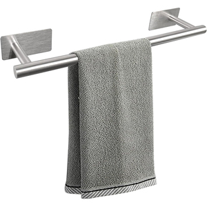 <span class=keywords><strong>Toallero</strong></span> de <span class=keywords><strong>baño</strong></span> negro mate de 5 piezas de la mejor calidad, juego de accesorios para <span class=keywords><strong>toallero</strong></span> <span class=keywords><strong>sin</strong></span> taladrar - Product Image 5