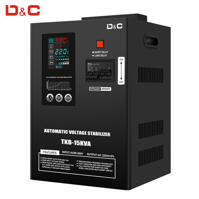 D&C AVR Input 80V-260V 10KVA 20KVA 30KVA Stabilizer AC 220V Single Phase Automatic Voltage Regulators/stabilizers