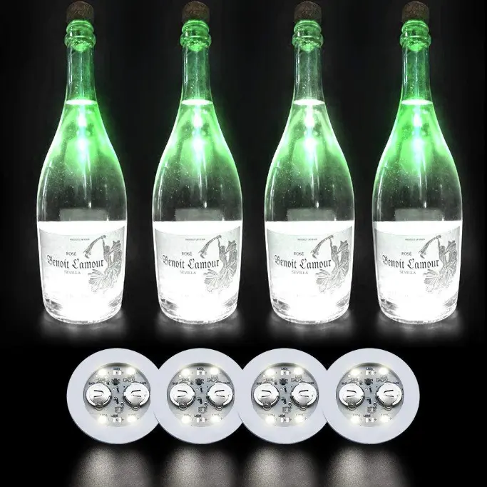 3M EVA led coaster LED ışık şişe etiketi yanıp sönen kupası bardak karanlık bar paspası için parti bar ktv aksesuarları