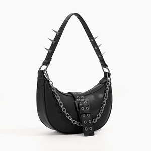 Borse minimaliste e alla <span class=keywords><strong>moda</strong></span> su ordinazione all'ingrosso, borse a tracolla, borse a tracolla per le donne. Borse in pelle stile Punk - Product Image 1