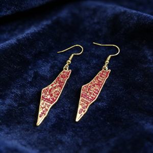 Collar de Acero Inoxidable con Cadena de Eslabones y Mariposa de Palestina |   Piedras de Circonio Chapadas en Oro Rosa |   Joyería de Moda para Regalo para Mujeres y Hombres - Product Image 1