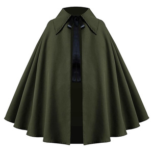 Capa de <span class=keywords><strong>Bruja</strong></span> Gótica Steampunk Medieval Renacentista Corta para Adulto, Disfraz CRHO-019 - Product Image 6