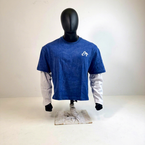เสื้อยืดแขนยาวผู้ชาย ผ้าถัก ทรงทางการ ผ้าฝ้าย เป็นมิตรกับสิ่งแวดล้อม ระบายอากาศได้ดี แขนสองชั้น รับสกรีนโลโก้ - Product Image 1