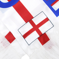 Maßgefertigter 120x15cm Satin Gestrickter Polyester Fußball England Fan Schal für Fußballfans im Stadion