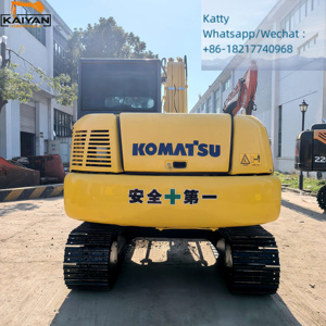 Excavadora de cadenas Komatsu PC70-8 usada en buen estado, de segunda mano, original japonesa, maquinaria de construcción de 7 toneladas en venta. - Product Image 4