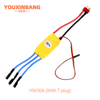 Contrôleur de vitesse de moteur sans balais XXD HW30A 40A ESC RC BEC ESC T-rex 450 V2 Hélicoptère Bateau pour FPV F450 Mini Quadcopter Drone
