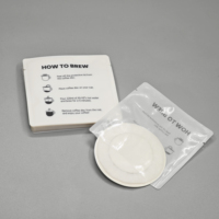 Sac de papier d'aluminium à trois joints latéraux pour sac de suspension de café goutte à goutte UFO petite pochette emballage de qualité alimentaire