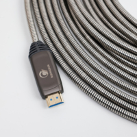 Câble HDMI à Fibre Optique Blindé 8K 60Hz 4K 120Hz 48 Gbps Ultra Haute Vitesse Câble Optique Actif (AOC) pour Projecteur, Jeux et Ordinateur de Bureau