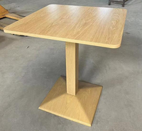 Tables basses carrées modernes de luxe pour café, en bois, pour les cafés à service rapide