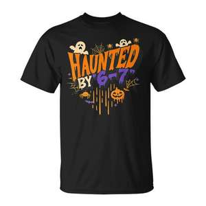 Haunted By 6 7 Drip - Camiseta de Halloween para mujer, camiseta de disfraz - Product Image 1