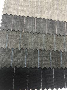 ลายผ้าขนสัตว์สูทผ้าในสต็อกปกติสำหรับ100% เมอริโน Worsted ผ้าขนสัตว์ผู้ชายชุดผ้าในประเทศจีนโรงงาน - Product Image 2