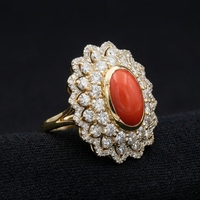 Bague de fiançailles moderne plaquée or 14 carats avec diamant certifié IGI, alliance minimaliste, bijoux