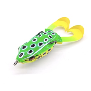 <span class=keywords><strong>กบ</strong></span>ปลอมแบบพับได้ Tap Frog สำหรับคลุมใบบัวหนา ตะขอคู่คมกริบด้วยสารเคมี <span class=keywords><strong>ยาง</strong></span>ทนทาน เหมาะสำหรับตกปลาไพค์ - Product Image 4