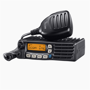 Icom-Radio móvil de alta potencia VHF 136-174MHz, transceptor móvil LMR de 128 canales, 50W, resistente, bidireccional - Product Image 1