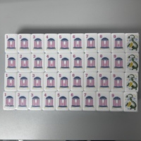 Tuiles de Mahjong américaines personnalisées bleues/rouges 160, ensemble de Mahjong en acrylique à 2 couches Foster North Carolina/South Carolina College