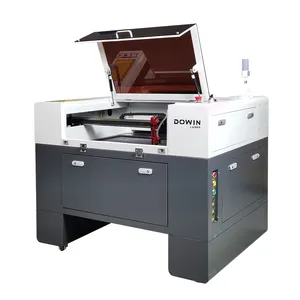 Alta calidad 60*40CM CNC acrílico mdf madera CO2 máquina de corte y grabado láser 80W CO2 grabador láser con rotativo