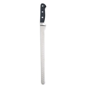 Cuchillo de acero inoxidable para <span class=keywords><strong>sushi</strong></span> de salmón con mango de POM, hoja japonesa afilada para hoteles y restaurantes - Product Image 3