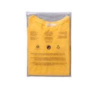 Sac à fermeture éclair givré en PE/PVC imprimé sur mesure, recyclable, épaisseur 0,1 mm, réutilisable, impression par gravure pour vêtements et emballages de voyage