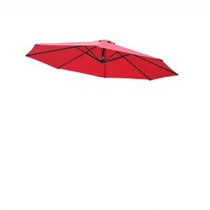 10ft Outdoor <b>Banana</b> Garden Full Size Offset Tilt Mechanism Steel <b>Parasol</b> Courtyard Beach -Park Patio Umbrella Outdoor Furniture - Product Image 4