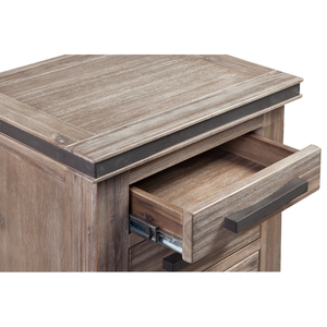 Mesita de noche de madera maciza de pino de la marca ATLAS Best Seller, muebles de dormitorio de diseño personalizado, paquete estándar para uso en apartamentos - Product Image 5