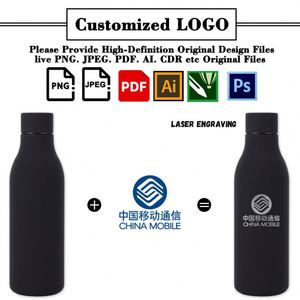 Custom Logo Printed Promotion Corporate Activity Business Gift Wide Mouth Stainless Steel Water Bottle for Gym - Product Image 2