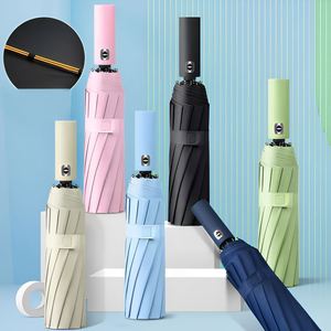 Parapluie pliant automatique 24 baleines pour femme, personnalisable avec logo, double usage soleil/pluie, protection UV, vente en gros - Product Image 1