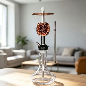 Moderno y Lujoso Set de Cachimba Árabe de Estilo Egipcio de 60 cm con Cuencos de Shisha en Forma de Rosa, Venta al por Mayor - Product Image 3