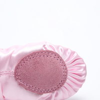 Zapatillas de Ballet de Satén para Niñas, con Bordado de Dibujos Animados, Suela Suave, Calzado de Danza para Entrenamiento y Actuaciones en Escenario