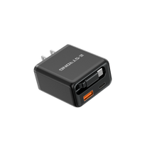 Nouveauté Chargeur rapide multifonction 35W GaN avec câble rétractable Type-C USB-A PD 3.0 QC 5V/3A pour téléphones mobiles