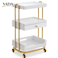 Chariot de salon en acier inoxydable à vente chaude 2020, équipement de salon de beauté OEM, chariot pour salon de coiffure et de manucure, vente en gros