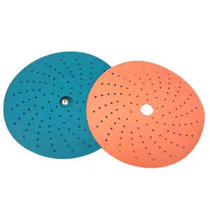 150 мм фиолетовый оранжевый керамический шлифовальный диск 15 отверстий крюк и петля абразивные шлифовальные диски наждачная бумага - Product Image 6