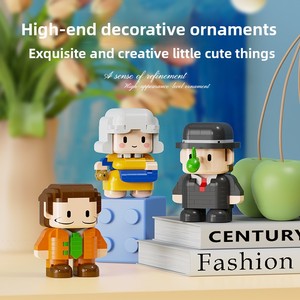 Creative Decorations Souvenir Gift Micro Building <strong>Blocks</strong> Kids Sports Star Action Figures Table Tennis Bats New Design Model Toy - Product Image 6