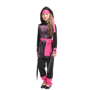 ชุดคอสเพลย์นินจาญี่ปุ่นสำหรับเด็ก ชุดนักรบฮาโลวีนสำหรับเด็กผู้หญิง ชุดแฟนซีสำหรับงานคาร์นิวัลและการแสดงบนเวที - Product Image 3