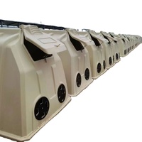 Cage pour bétail en plastique PP HUAYI HY-Calf House, état neuf, pour vaches laitières, moutons, veaux, équipement d'élevage