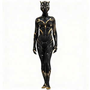 <span class=keywords><strong>Pantera</strong></span> negra <span class=keywords><strong>Wakanda</strong></span> Forever superhéroe <span class=keywords><strong>Pantera</strong></span> negra Shuri Cosplay disfraz mono disfraz <span class=keywords><strong>de</strong></span> Halloween para mujer - Product Image 1