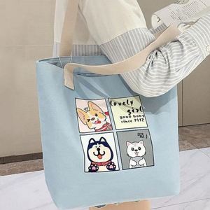 Reusable Shopping Grocery Promotional Japanese Style Custom Boat Tote Bag with Custom <b>Printed</b> logo Heavy Canvas <b>Large</b> - Product Image 2